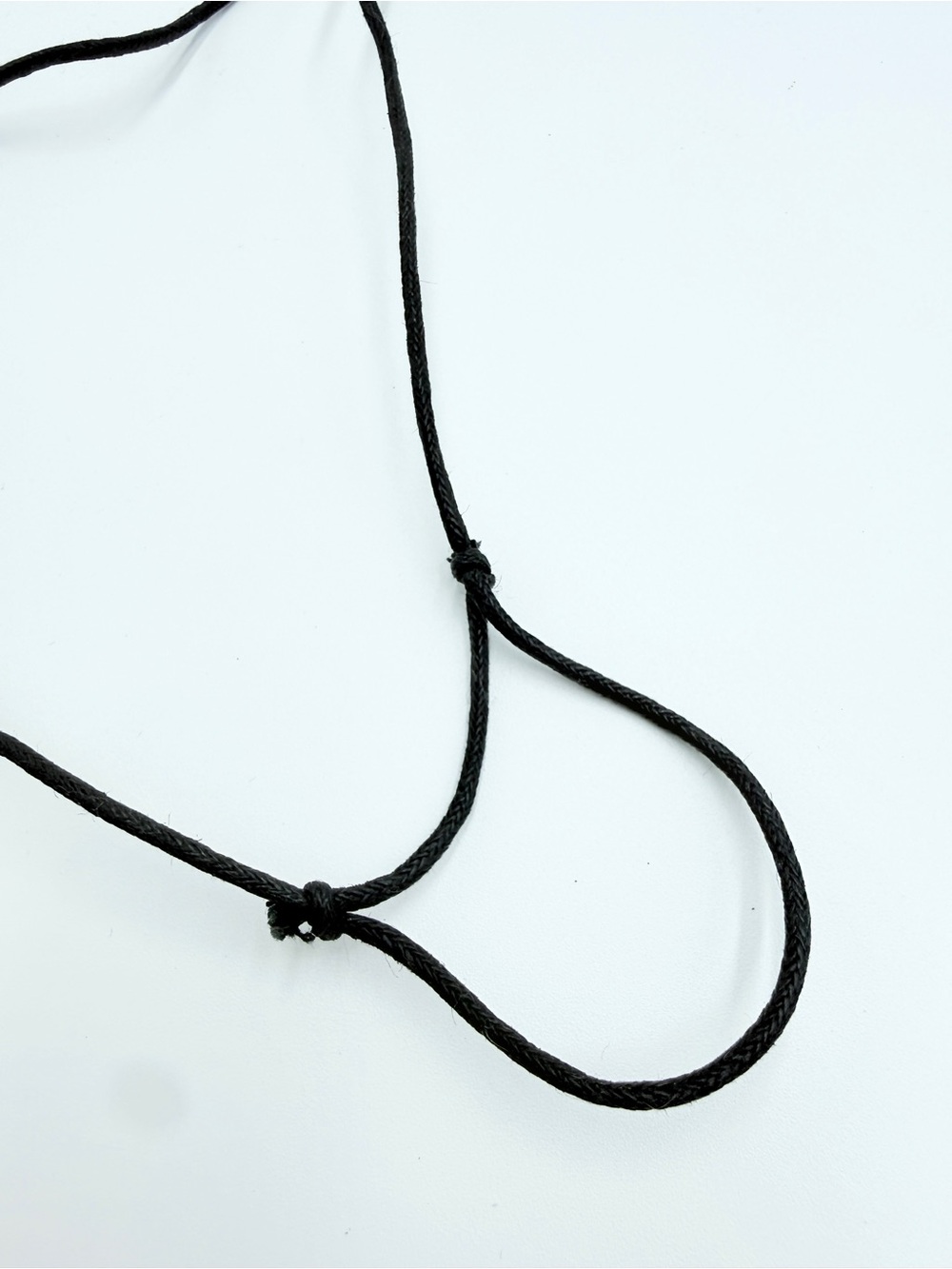 Pirate Skull Medallion Adjustable Cord Necklace with Signed Rebecca Charm - Picture 9 of 11